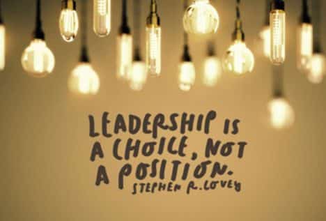 Leadership is a choice